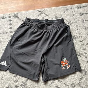 Grey adidas miami shorts